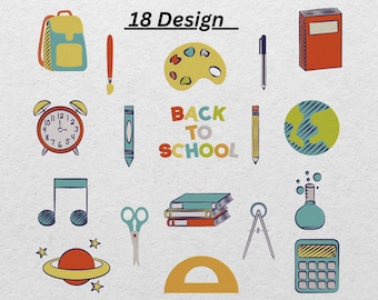 Back to School Embroidery Design