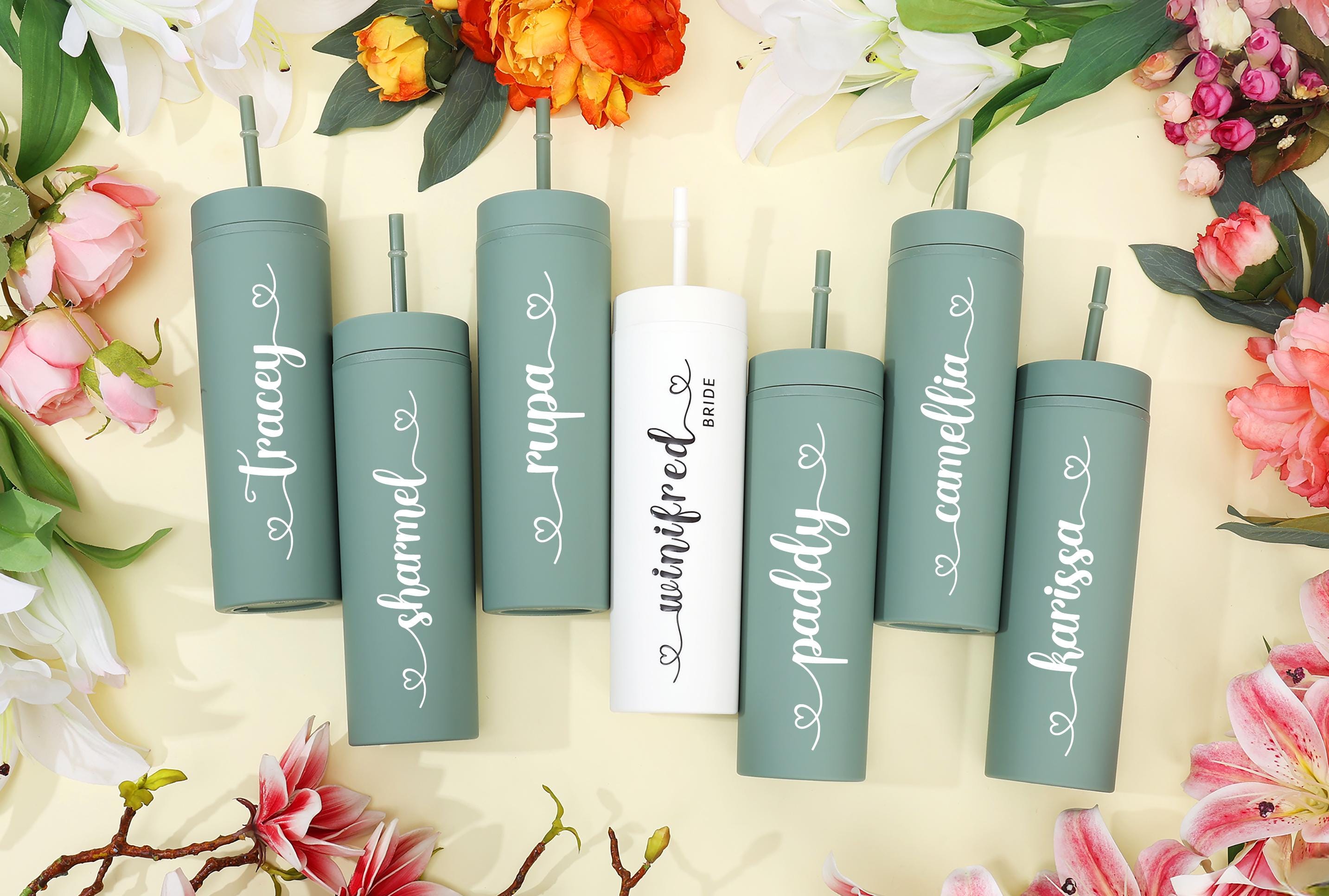 Personalized Bridesmaid Tumbler Cup