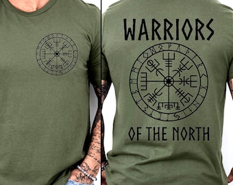 Vegvisir Viking Compass T-Shirt: Norse Mythology Warriors North Tee