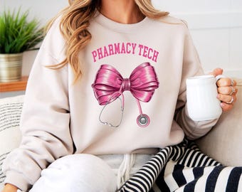Pharmacy Tech Sweater, Pharmacy Technician Gifts, Gift for Pharmacy Student, Funny Pharmacy Tech Sweatshirt,Pharmacy Technician Crewneck