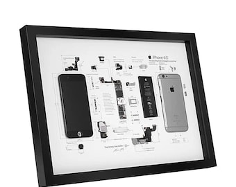 IPhone 6s Teardown Art - Digital Template - Apple - iPhone