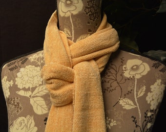 Handwoven Rayon Chenille Scarf