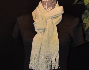 Handwoven Rayon Chenille Scarf