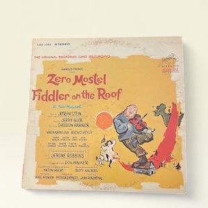Vintage Fiddler on the Roof LP | Zero Mostel, original Broadway-ensemble (1964)