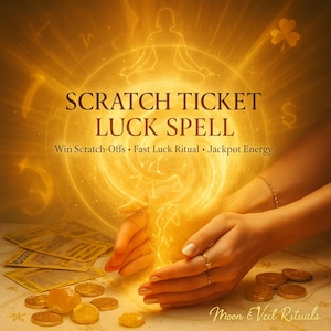Scratch Ticket Spell to Win Money – Hyper Real Ritual Magic for Lucky Streaks, Lottery Scratch-Offs, Fast Cash, Powerful Psychic Spellwork