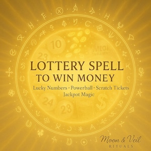 Lottery Spell to WIN Money – Lucky Numbers, Powerball, Mega Millions, Scratch Ticket Ritual, JACKPOT Magic, Prosperity Spell