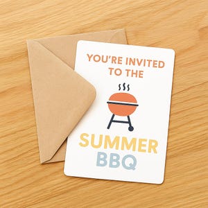 Vous êtes invité au barbecue d'été PDF - Carte d'invitation imprimable
