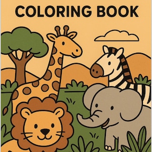 Animal Coloring Book for Kids: Fun & Educational Pages (Printable PDF)
