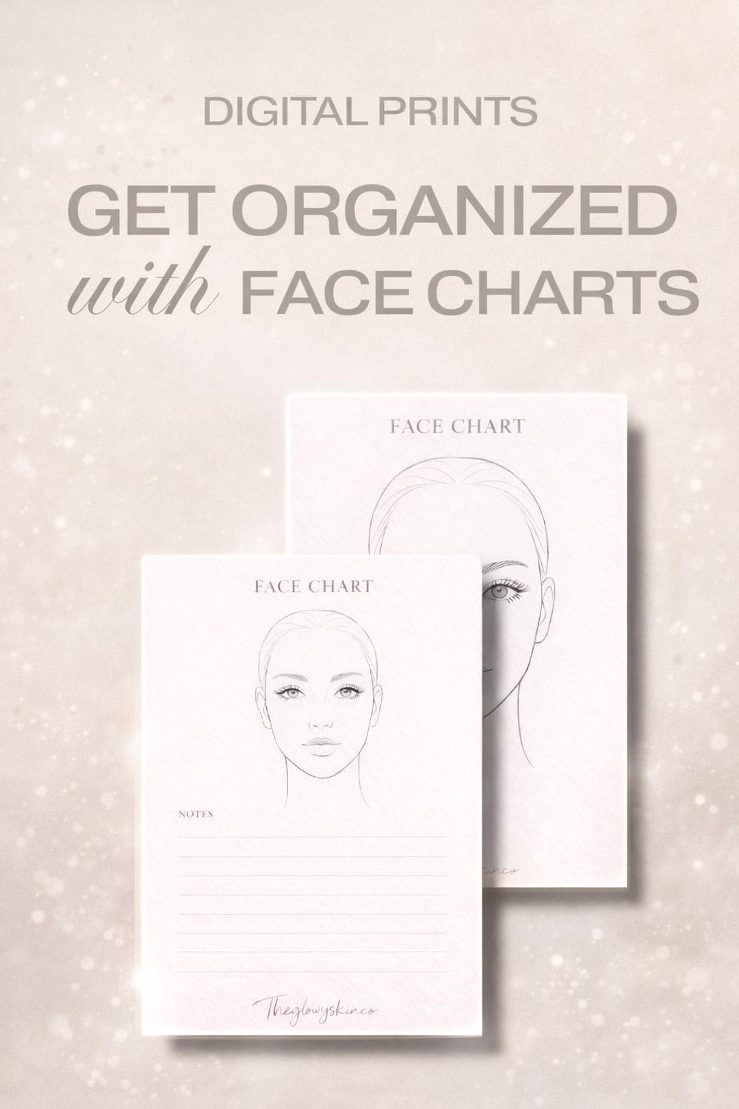 Clean Face Chart/ Notes | Makeup Artist & Esthetician Printable | - Etsy