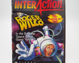 Sierra Interaction Magazine Fall 1995 Vintage Roger Wilco Space Quest 6