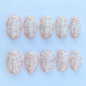 Seashell Press On Nails