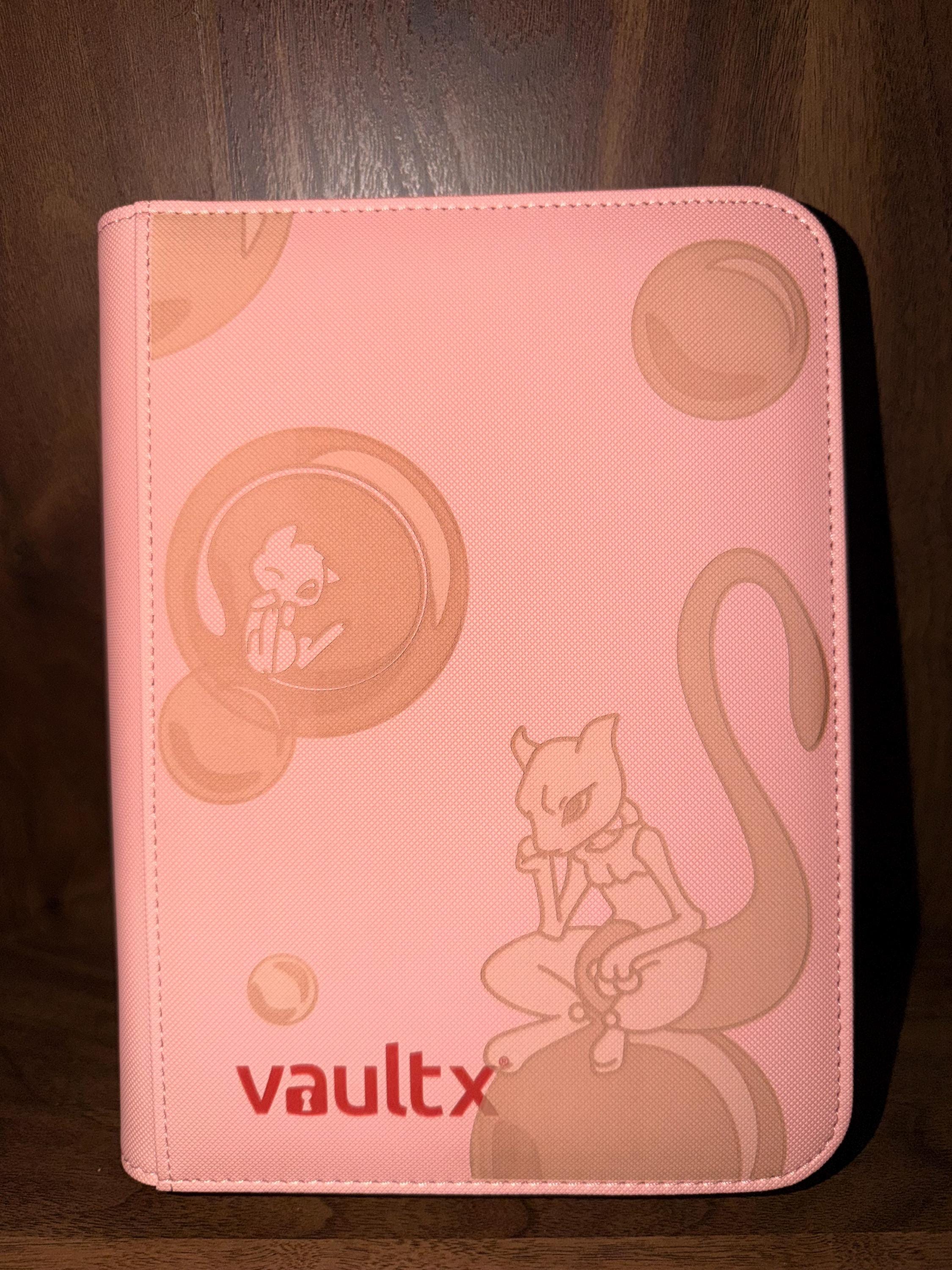 red card binder Card Binder Small Card Album with PP Waterproof Pages 4 Pockets Tradin –  Toytooth main image 1