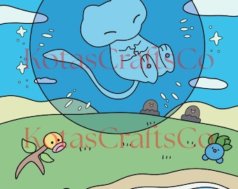 Bubble Mew layered svg and png