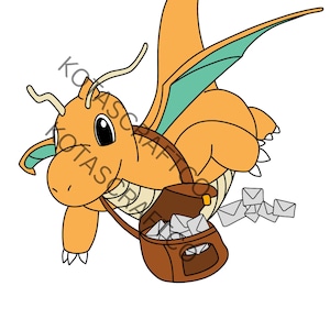 Dragonite Special Delivery PNG & SVG