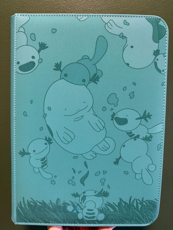 Pokémon Tcg Quagsire & Wooper Zipper Binder - Etsy