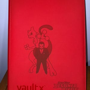 Destinée Rivals Pokemon tcg 9 pochettes de coffre-fort x reliure personnalisée gravée au laser