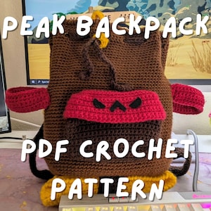 Peak Gamer Backpack PDF Crochet Pattern