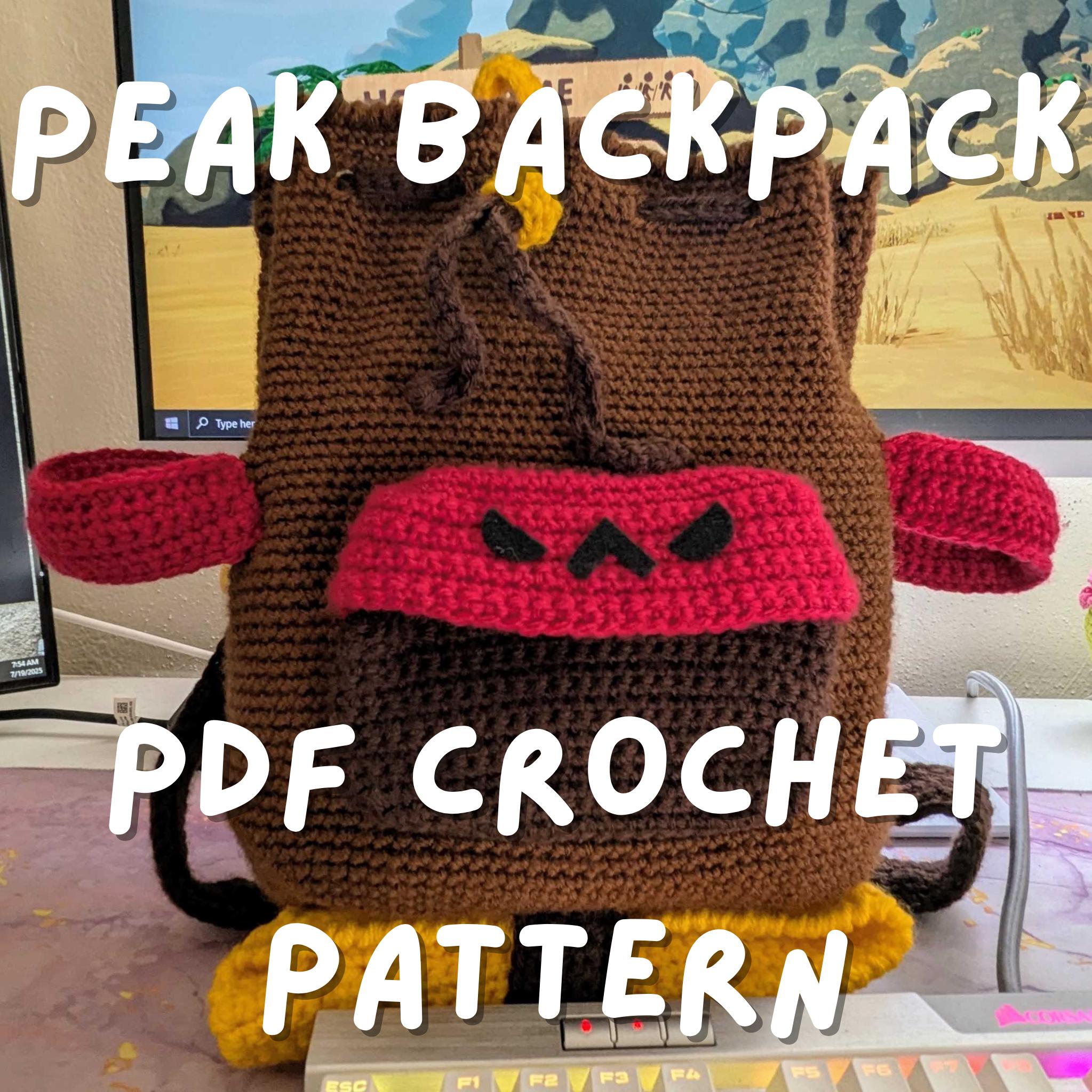 39 Crochet Backpack Patterns with Lambs, Bunnies, and Grannies 32 Peak Gamer Backpack Crochet