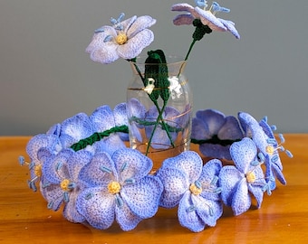 Handmade Blue Moon Flower Single Flower Finished