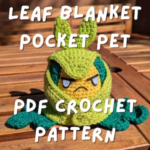 Leaf Blanket Pocket Pet PDF Crochet Pattern