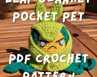 Leaf Blanket Pocket Pet PDF Crochet Pattern