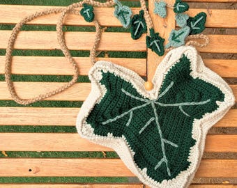 Ivy Leaf Crochet Bag Purse