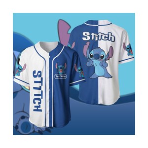 Shop LA Angels Lilo & Stitch Baseball Jersey - White - Scesy