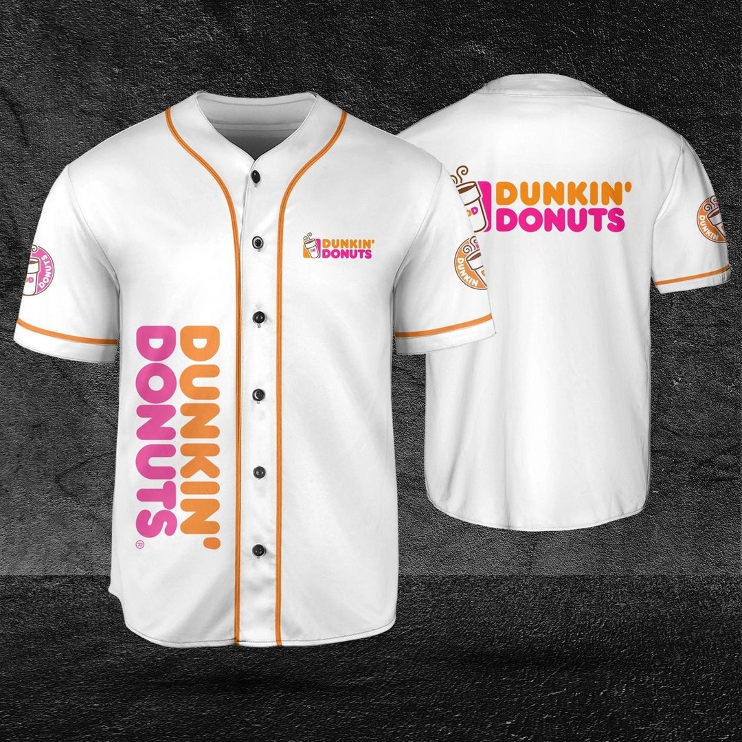 Dunkin Donuts Baseball Jersey Shirt Dunkin Donuts Jersey Etsy