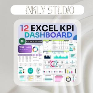 12 EXCEL KPI Dashboard - Vollständig bearbeitbare Vorlagen zur Verfolgung Ihrer Geschäftsleistung