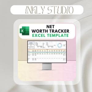 Net Worth Tracker Excel Template : Net Worth Dashboard | Personal Finance | Assets and Liabilities Template