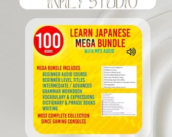 Learn Japanese MEGA Bundle - 100 Over | Speak | Speaking | Beginner | Beginner | Book Course | Write