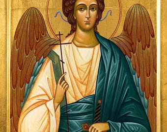 Mounted Handmade Icon | Guardian Angel