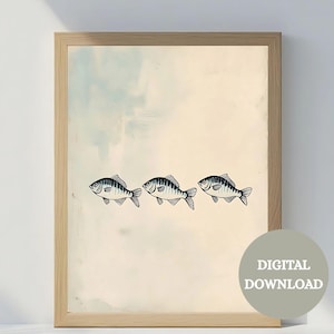 Retro Sardines Arte, Sardine Poster, Sardine Print, Decorative Sardine Wall Art, Sardines Kitchen Wall Art, Printable Sardines Wall Art