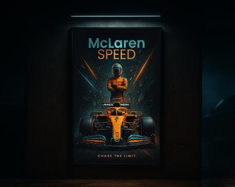 F1 McLaren Speed Poster – "Chase the Limit" Edition