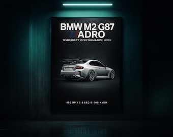 BMW M2 G87 ADRO Widebody Poster – Automotive Art (Digital Download)