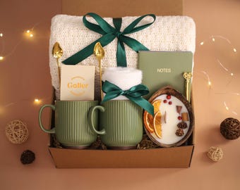 Coffret cadeau pour les nouveaux parents, Coffret cadeau pour un nouveau-né, Cadeaux pour nouvelle maman et papa, Trousse de garde d'enfants pour un nouveau parent, Cadeau de baby shower, Cadeaux douillets pour les fêtes de fin d'année