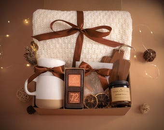 Gift Basket for Women Gift Box Self Care Package For Her Spa Gift Box Encouragement Gift Hug in a Box Relaxation Gift Birthday Gift Basket