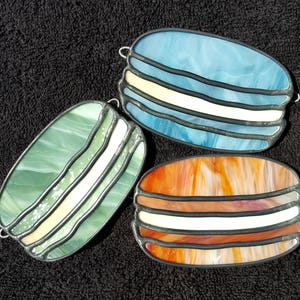 Digital Stained Glass Pattern - French Macarons • Resale Friendly