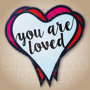 Digitales Glasmalerei-Muster - You Are Loved • Wiederverkaufsfreundlich