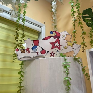 Marioneta de dragón de papel [¡con temática de payaso!]