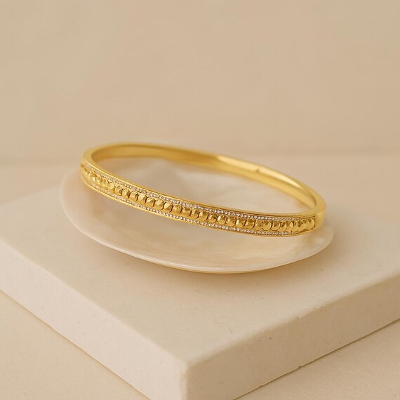 Golden Grace Bangle - Etsy