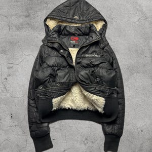 00s fox fur black short zip jacket Y2K Y2k Fur Jacket - Etsy Canada