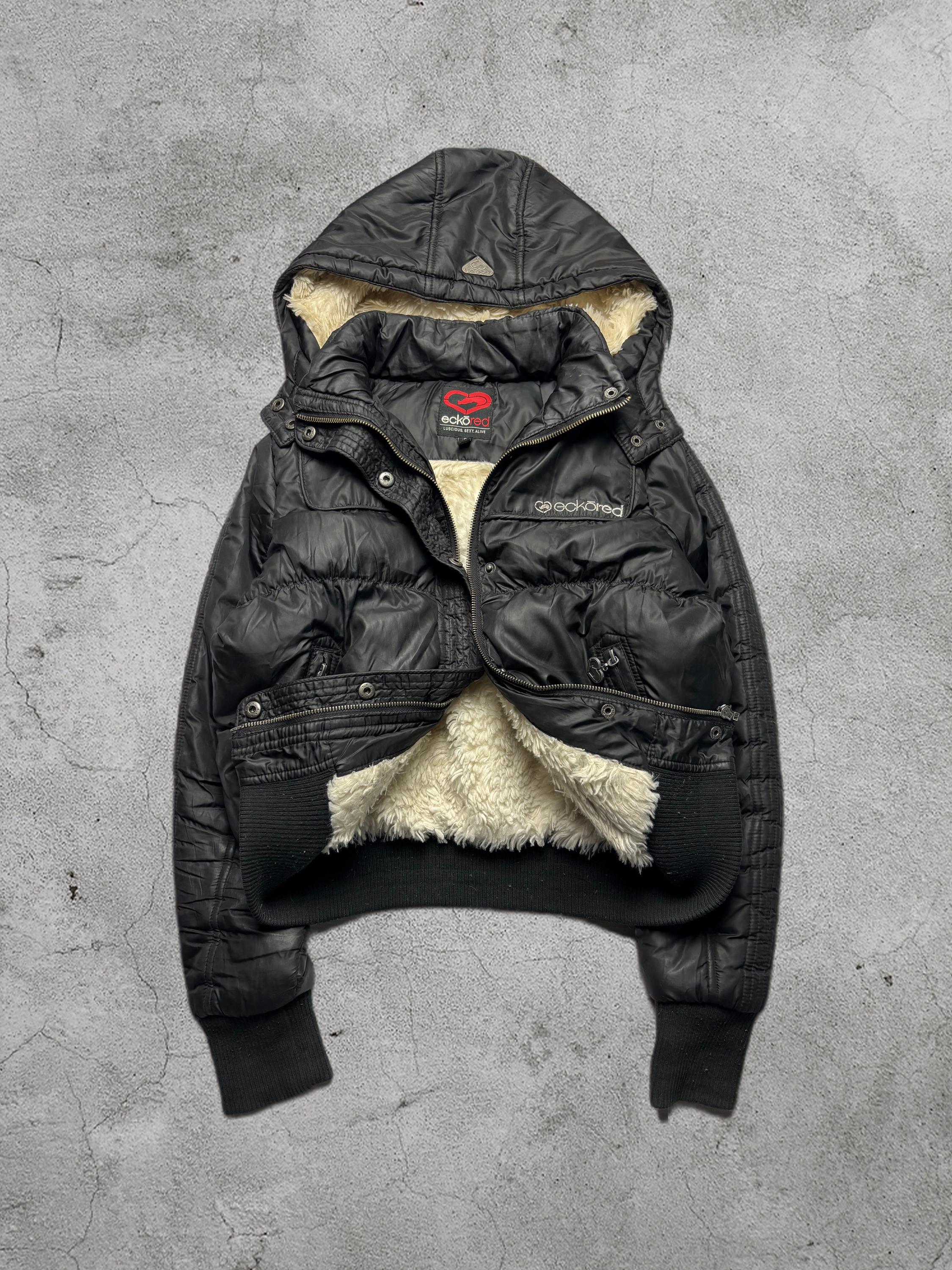 Y2K fur bomber down Parker フライトジャケット Y2K fur bomber down Parker フライトジャケット