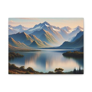 Scenic Landscape Canvas Print, Nature Wall Art, Mountain Decor, Home Aesthetic, Gift for Nature Lovers, Wall Hanging