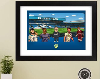 Leeds Modern Heroes Cartoon Print