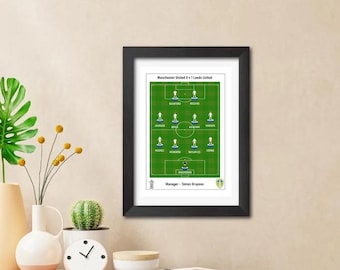 Leeds United - 2010 FA Cup Man Utd - Beckford Subbuteo Print