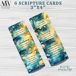 Cartões de oração de FÉ e ORIENTAÇÃO DIVINA, versículos bíblicos, cartões inspiradores, cartões de encorajamento, cartões motivacionais, cartões de oração para download digital