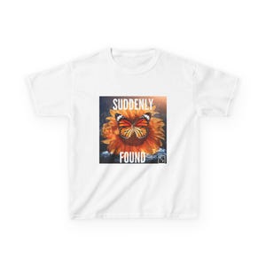 Camiseta infantil "Mariposa encontrada", inspirada en la naturaleza, regalos para niños, ropa de verano, diseño de dibujos animados