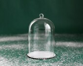 Glass Dome Ornament Hanging Dome with Chipboard Base