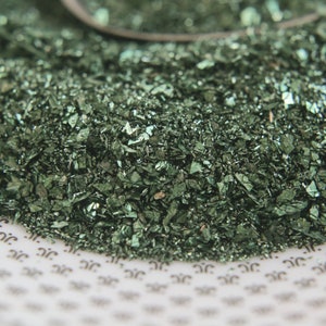 German Glass Glitter, Festive Green 2 Ounce Jar image 3